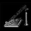Гранитная мастерская "GraverArt" Гравировка свечи на памятник ХС-007