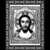Гранитная мастерская "GraverArt" Гравировка – икона на памятник Христос ХИ-005